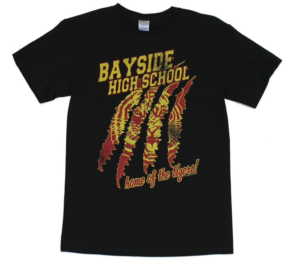 Saved by The Bell Mens T Shirt – Bayside High School Home of the Tigers
