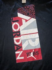 Air Jordan 1985 Black T-Shirt Basketball Print size XXXL 3x Brand
