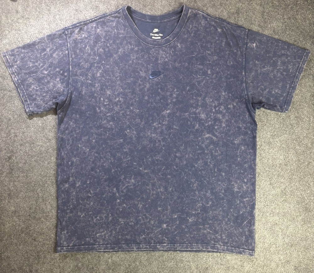 Nike Sportswear Max90 Oversized T-Shirt Men’s XL Blue Acid Wash Tee. B1