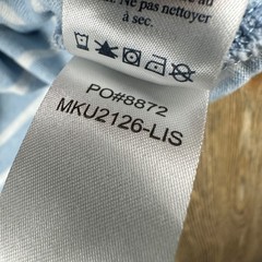 Faherty Brand Mens XL Indigo Dyed Striped Pocket T-Shirt Blue White MKU2126-LIS