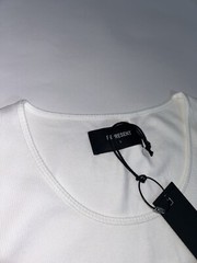 Represent Men’s Tank Top Vest Ribbed Flat White Cotton Summer Holiday Gym Layer