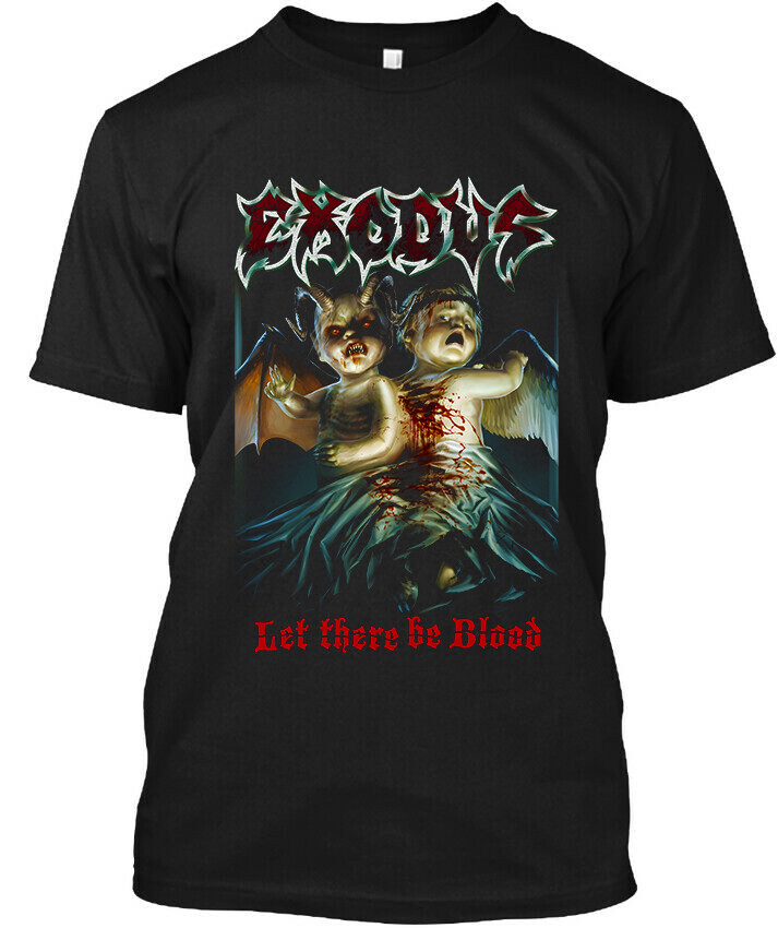 Best Seller Exodus Let There Be Blood American Mens Black Tshirt Size S-5XL
