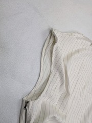 Salt Murphy Julian Top Shirt Mens Medium Sleeveless White Striped