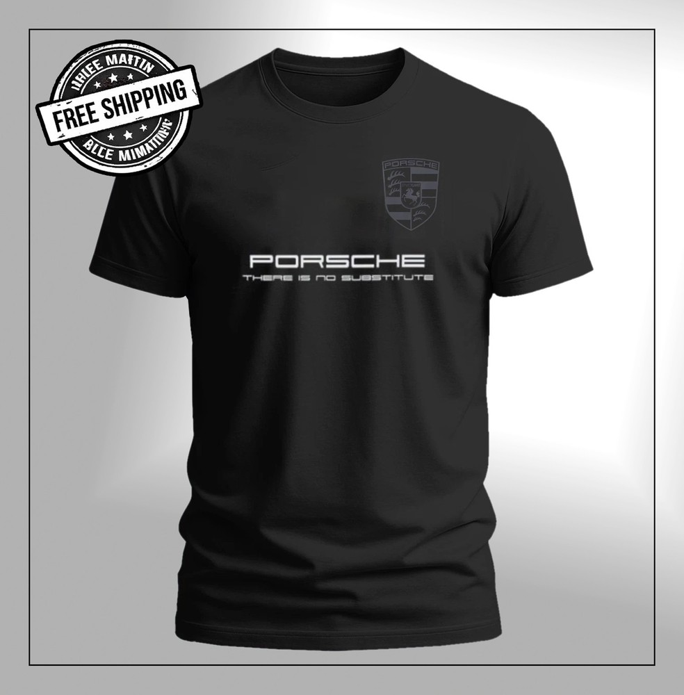 NEW Stuttgart Crest Blacked Out Automotive Porsch*e Streetwear Unisex T Shirt
