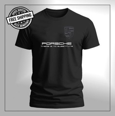 NEW Stuttgart Crest Blacked Out Automotive Porsch*e Streetwear Unisex T Shirt