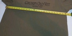 Men’s Grunt Style “Grumpy Old Vet” 100% Combed Ringspun Cotton Tshirt Size XL