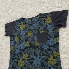 LOST Shirt Men M Slim Floral Black Skate Surf Island Hawaiian Y2k Pocket Tee M