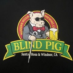 Russian River Brewing Co Blind Pig T-shirt Men’s Medium Black Cotton / Beer / M