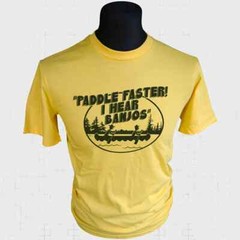 Paddle Faster I Hear Banjos T Shirt Funny Hillbilly Redneck Deliverance South Yw