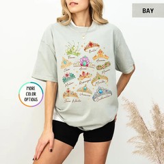 Fairytale Princess Inspired Crown Collection Graphic Shirt