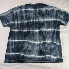 Striped Tie Dye T Shirt Unisex Adult 3XL Black White Gildan Softstyle Cotton New
