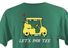 Men’s Academy Sports Par Tee Graphic T-Shirt Funny Masters Green Large New