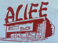 Alife Chinese Restaurant White Red Graphic Long Sleeve T-Shirt XXL – Well Worn