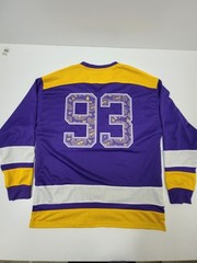 Snoop Dogg Dogg Supply Hockey Jersey Mens Medium Purple Yellow Streetwear Hiphop