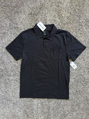 RVCA Mens Medium Black Day Dream Polo SS Brand New NWT