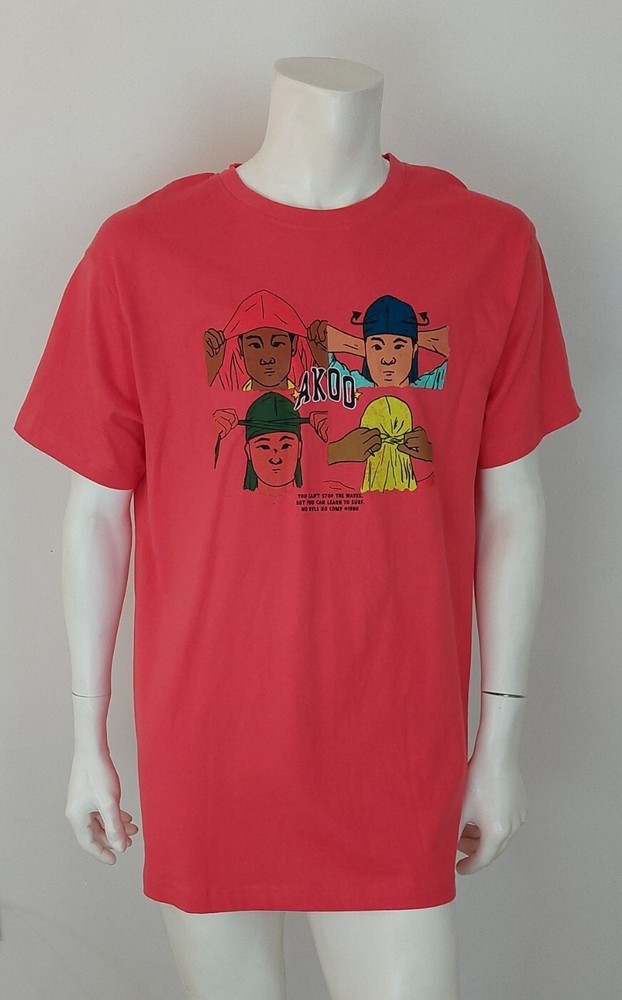 AKOO 100% AUTHENTIC “Tutorial” Red Cayenne Short Sleeve Graphic Tee Men’s Sz XL