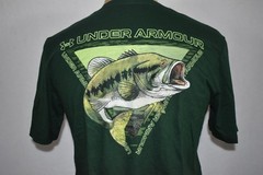Under Armour Fish Men’s T-Shirt Green Bass 6001944 301 NWT