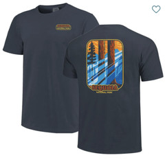 Comfort Colors Men’s Sequoia National Park T-shirt S Sun Beams Denim Graphic Tee