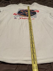Nike Air Stylish White T-Shirt With World Logo In Size Small