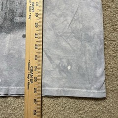 Vintage The Mountain Steam Locomotive Train T Shirt Mens Large Gray Tie Dye Y2K