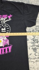 Hello Kitty Tokyo Speed Graphic T-Shirt Size XL Black Pink Sanrio Racing Tee