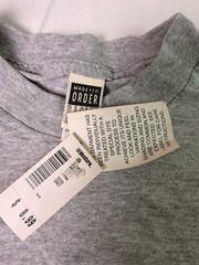 Made To Order Basics Gray Blank T Shirt 3X Made In USA 100% Cotton NWT