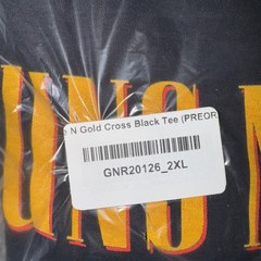 Official Guns N Roses Cross 2XL 2023 North America Tour Shirt New