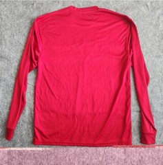 HEB Texas Proud Shirt Men’s Large Red Threads Uniform Long Sleeve Performance