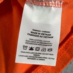 Nike Center Swoosh T-Shirt Mens Medium Solar Orange Embroidered Classic Comfort