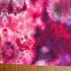 Tie Dyed Unisex T-shirt – Geode Reverse Ice Dye – Pink Purple Size Medium
