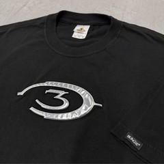Halo 3 Logo Tee Size XL Bungie Promo Xbox 360 Chrome Emblem Diamond Star Shirt