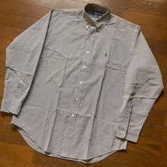 Ralph Lauren Blake Gingham Check Long Sleeve Shirt Brown/White M For 14Y+ Japan