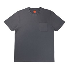 Common People Popcorn Texture Shirt Garment Dye Relaxed Fit Gray M Ribbed Sleek