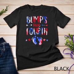 Bump’s First 4th Of July Pregnancy Independence Day Tie Dye Unisex T-shirt