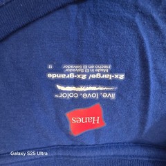 Hanes Men’s Short Sleeve Blue T-Shirt Crewneck ComfortBlend Sz – 2XL