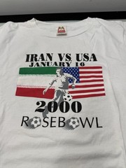Vintage Y2K 2000 Iran vs USA Soccer T Shirt Mens Size 2XL Rose Bowl ( Rare )