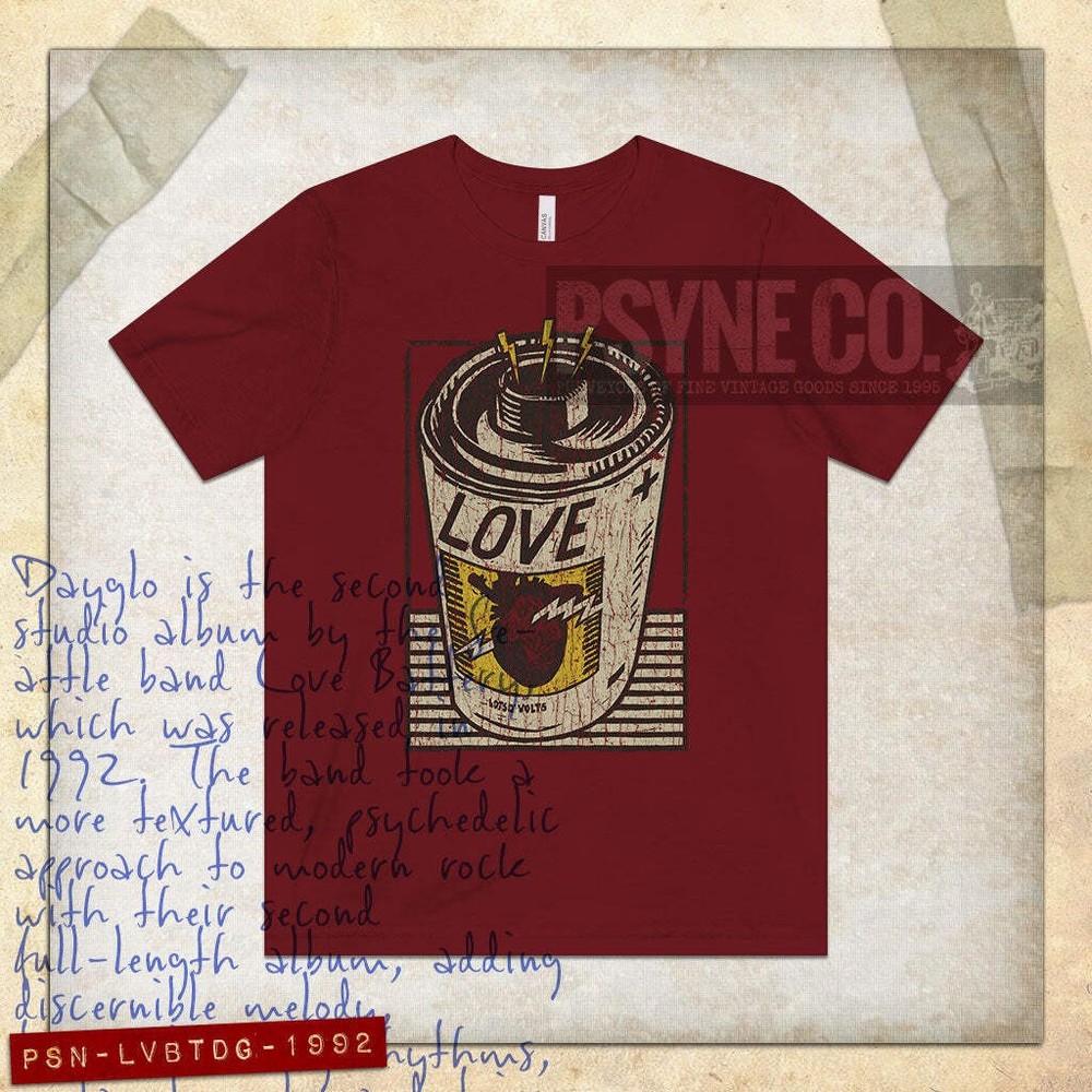 Love Battery Dayglo 1992 Vintage Men’s T-Shirt