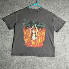 False Perception Remain In Light Graphic Tee Janes Addiction Faded Distressed M