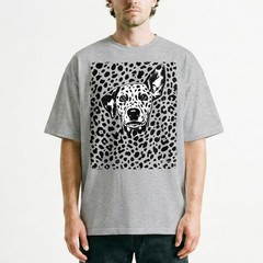 Halftone Dalmatian Portrait Streetwear Urban Dog Lover T-Shirt Retro Punk Tee