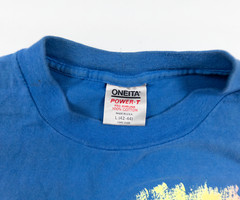Vintage Common Ground Shirt Adult Large Blue Short Sleeve 90s Single Stitch Tee
