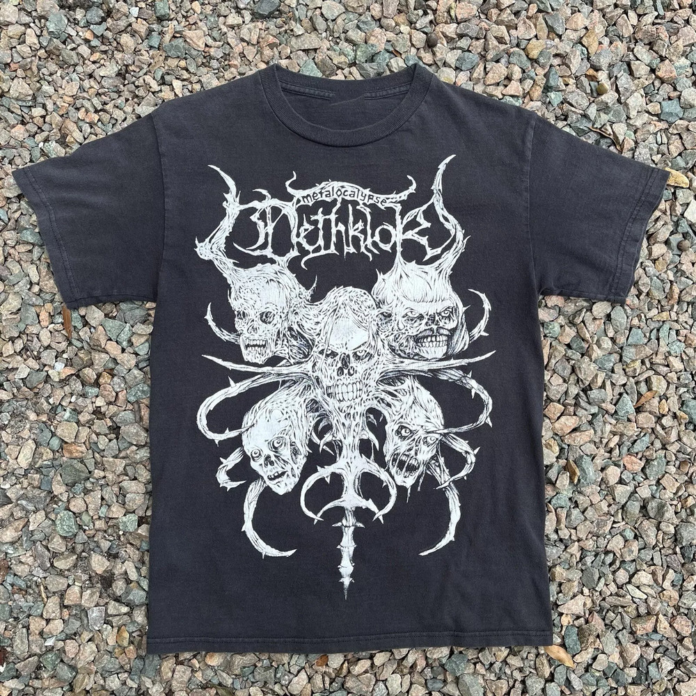 SALE Metalocalypse Dethklok Band Black Short Sleeve T Shirt Full Size S-5XL