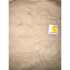 Carhartt Mens Loose Fit K87 Pocket T-Shirt Tan Brown Size Medium