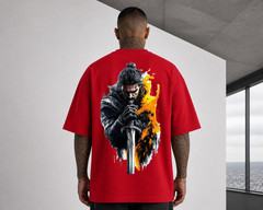 Viking Valhalla Graphic T-Shirt Norse Warrior Axe Shield Oversized Cotton Tee