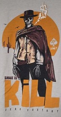 Zero Foxtrot Tee Men XL The Man With No Name Parody, Movie, Clint Eastwood Skull