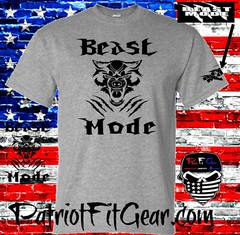 T-shirt,Beast Mode,Wolf,Exercise,Wellness,Fitness,Goal,#BeastMode,Motivation