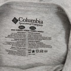 Columbia Men’s Graphic XXL Top Short Sleeve Shirt T-Shirt Gray Yellowstone NP