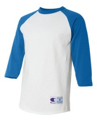 Champion Men’s Adult Raglan Baseball T-Shirt 3/4 sleeves T-137