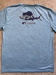Costa UPF 40+ Long Sleeve Performance Fishing Shirt BLUE MEDIUM / SMALL MSRP $45