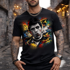 Scareface Graphic Sneaker Tee Shirt to Match Jordan 7 Miro Olympic Big Tall Tee