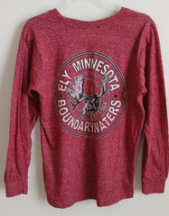 U.S. Vintage Red Long Sleeve Shirt Men’s Size M Bonfire Master Graphic